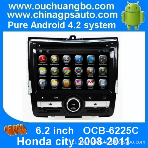 Ouchuangbo Car Radio DVD Player for Honda city 2008-2011 Android 4.2 GPS Navigation iPod USB TV